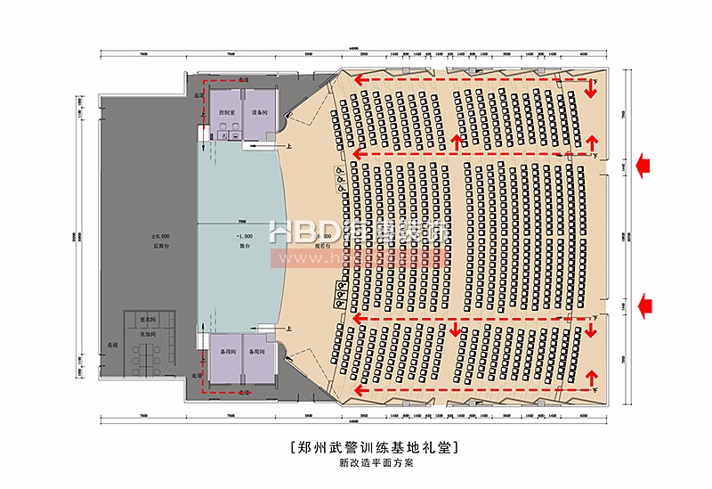 禮堂裝修設計,廣州裝修設計公司,學校裝修設計,海博裝飾.jpg